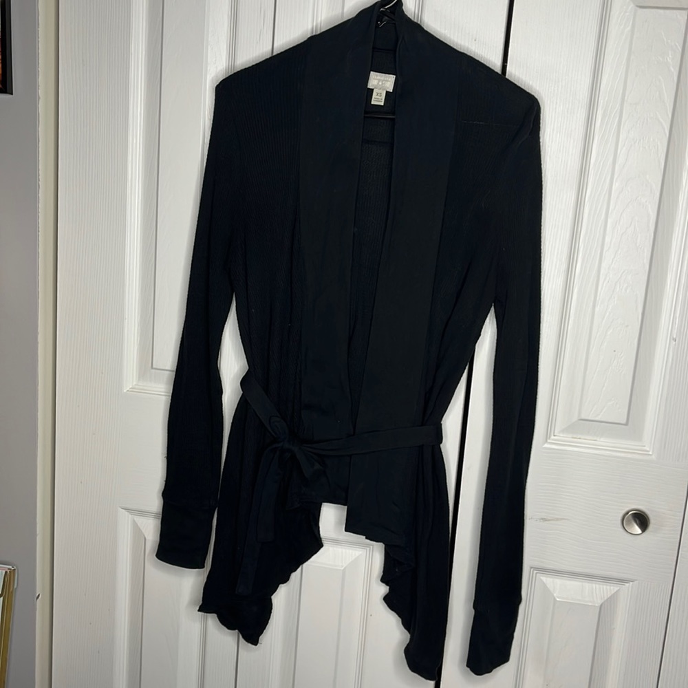 Converse One Star (Target) Black Waffle Weave Cover-Up Cardigan Jacket